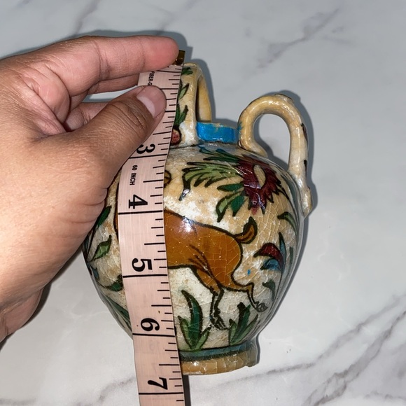 Vintage Collectible Hand Made Hand Painted Pottery Jug - Picture 16 of 17